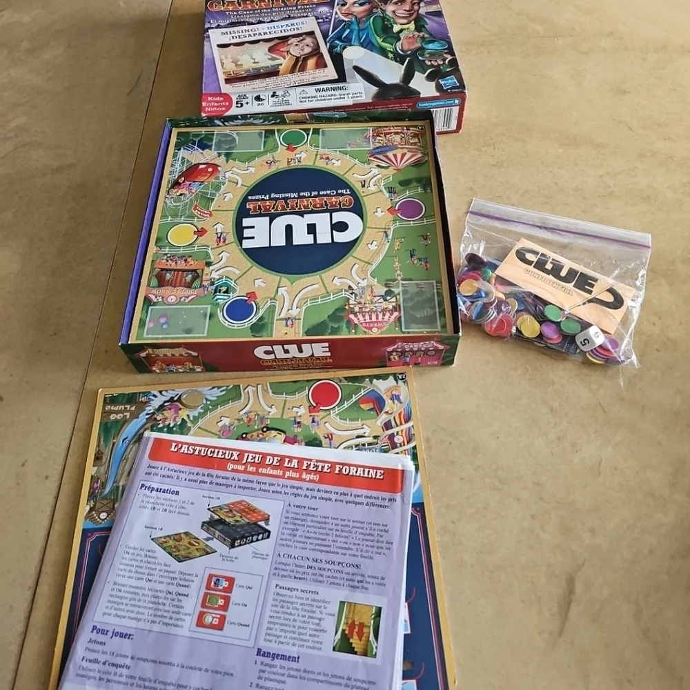 Hasbro Clue Carnival "The Case of the Missing Prizes" - Picture 4 of 4